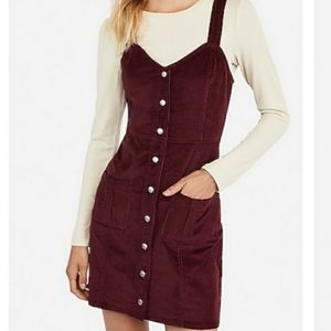 PURPLE velvet EXPRESS dress. NWT. M.